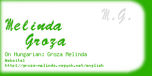 melinda groza business card